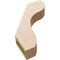 Ekena Millwork 3-inch W x 14-inch D x 18-inch H Stanfield Rough Cedar Woodgrain TimberThane Knee Brace, Primed BRCUR03X14X18STARCPR - alternate 2